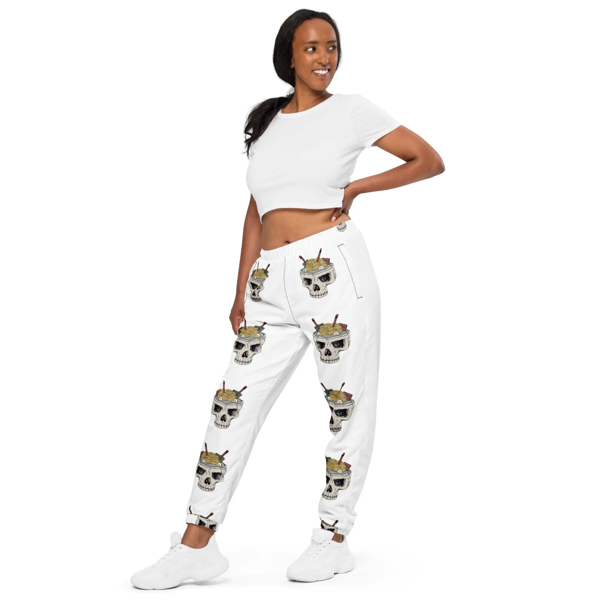 Ramen Noodle Skull Bowl Unisex joggers track pants