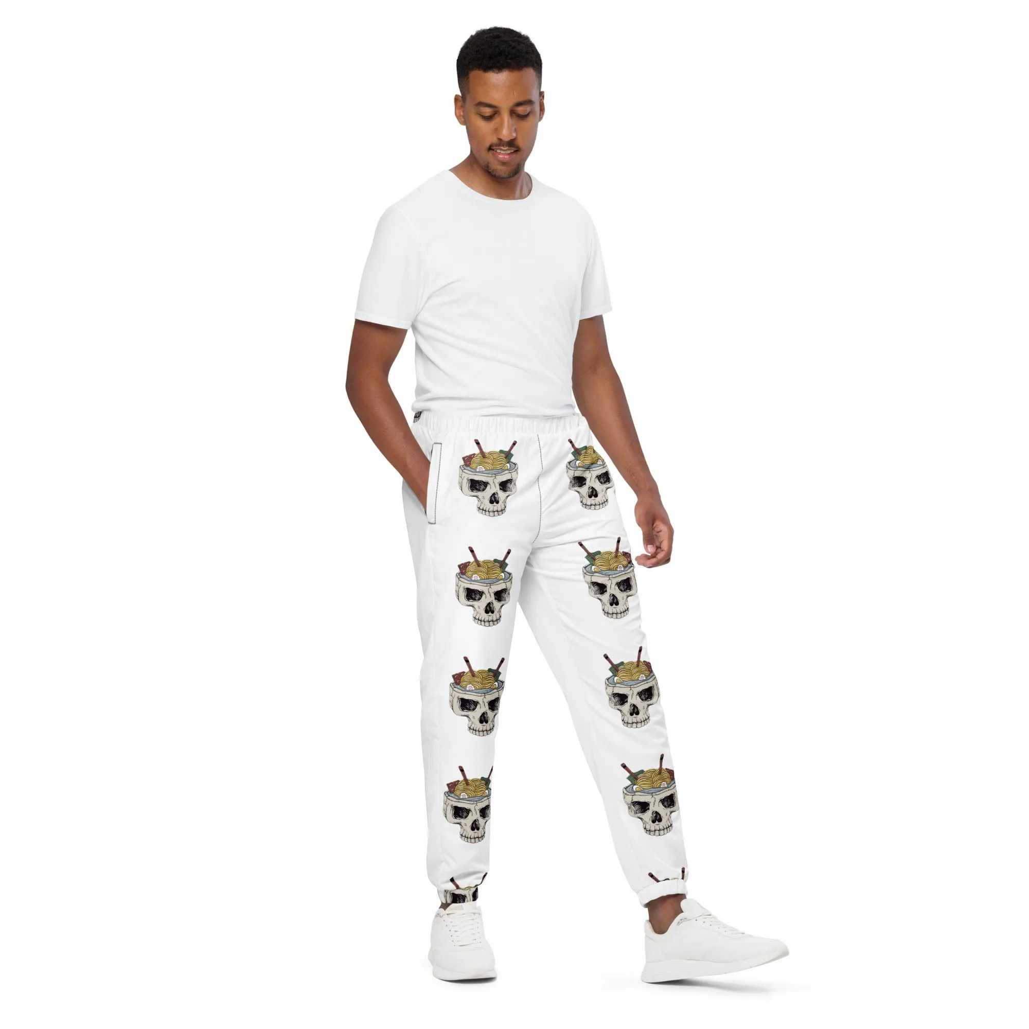 Ramen Noodle Skull Bowl Unisex joggers track pants