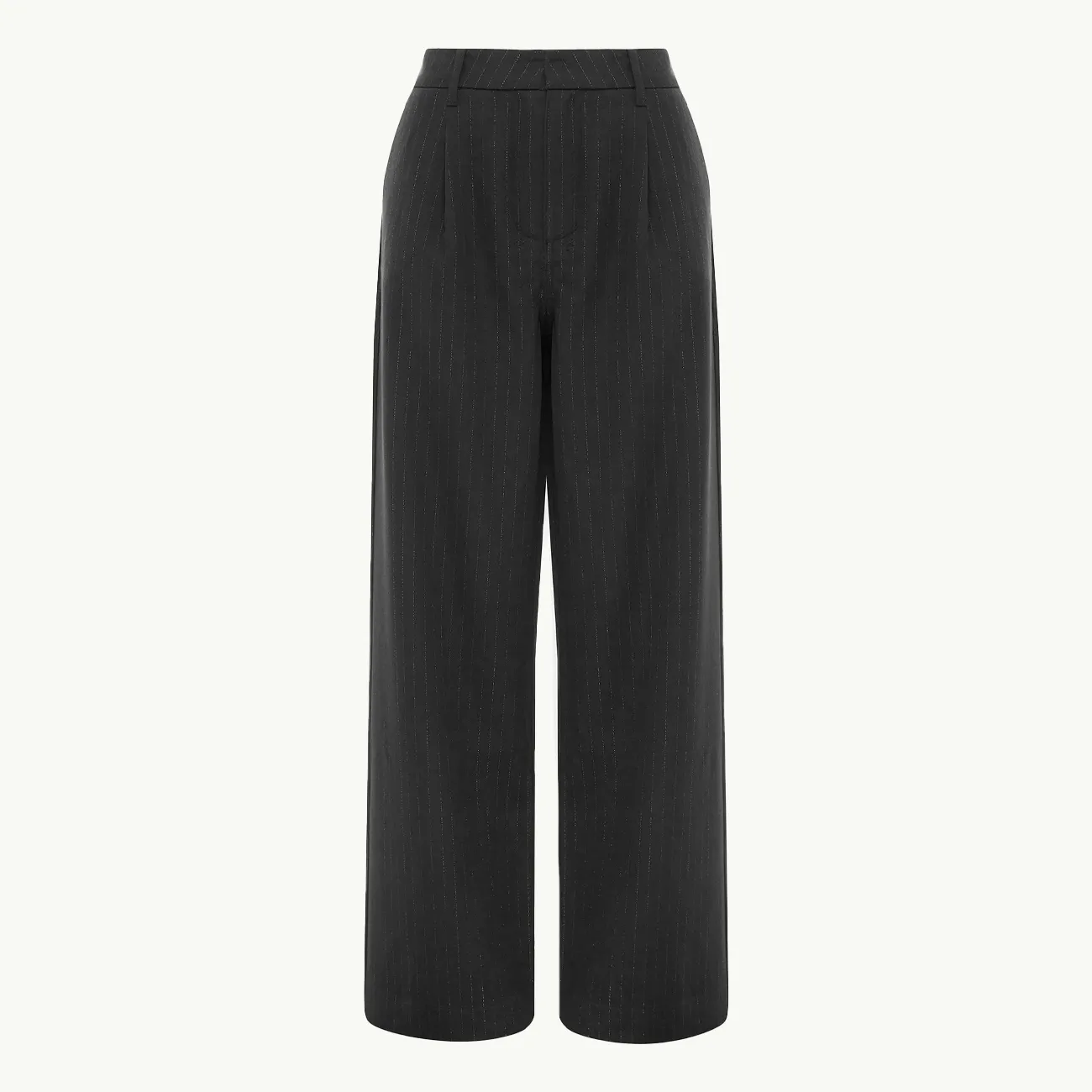 Rebel Trouser - Pinstripe Black