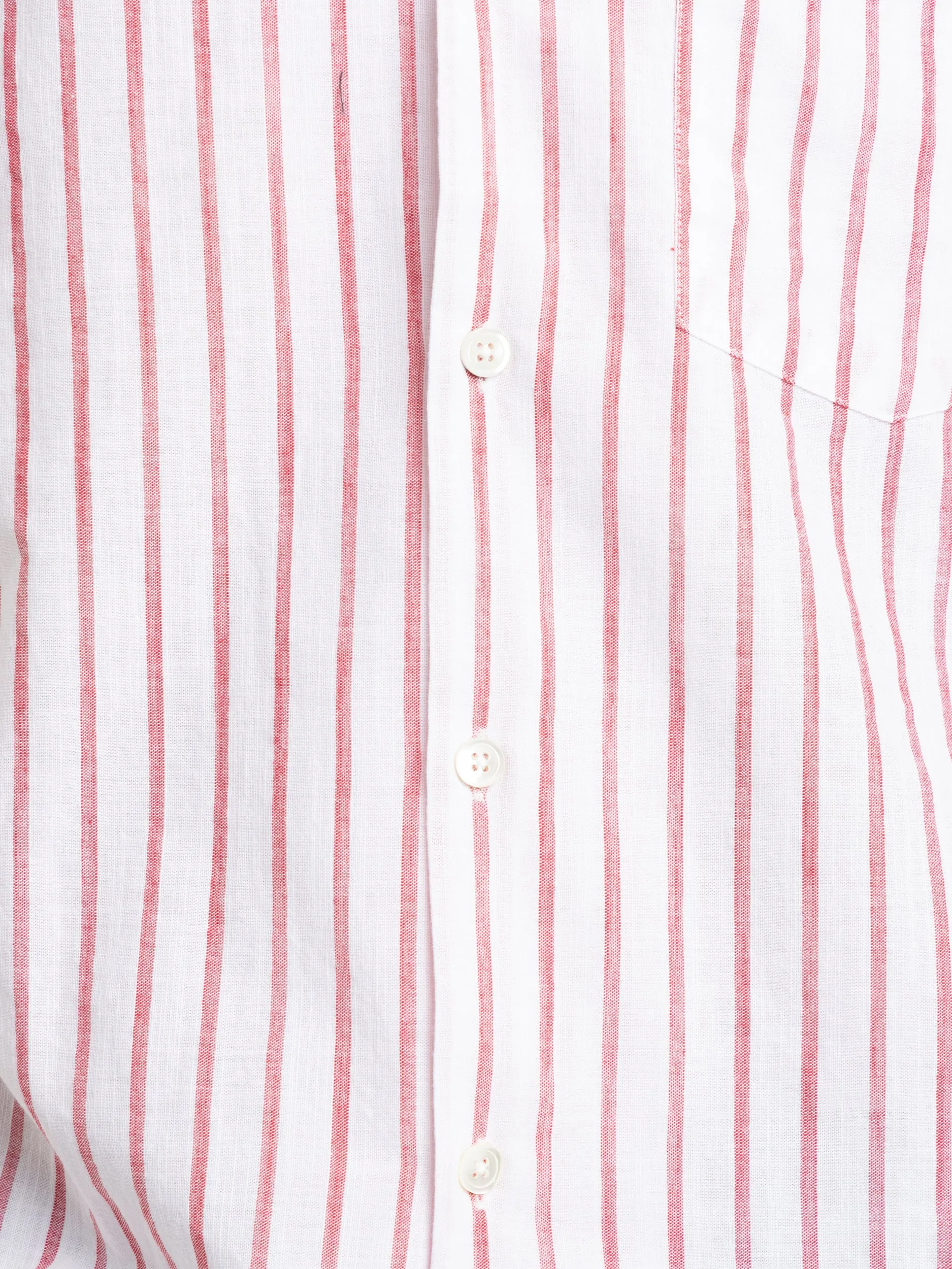 Red Beach Cabin Stripe Shirt