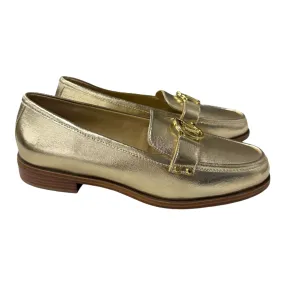 Shoes Flats By Michael By Michael Kors In Gold, Size: 8