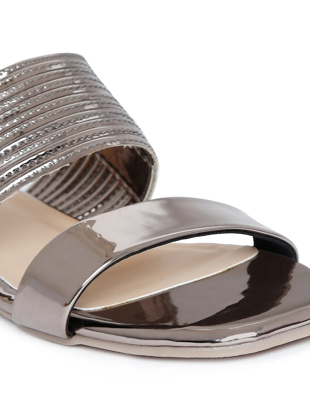 Tao Paris Fai 10016-02 Silver Solid Flats