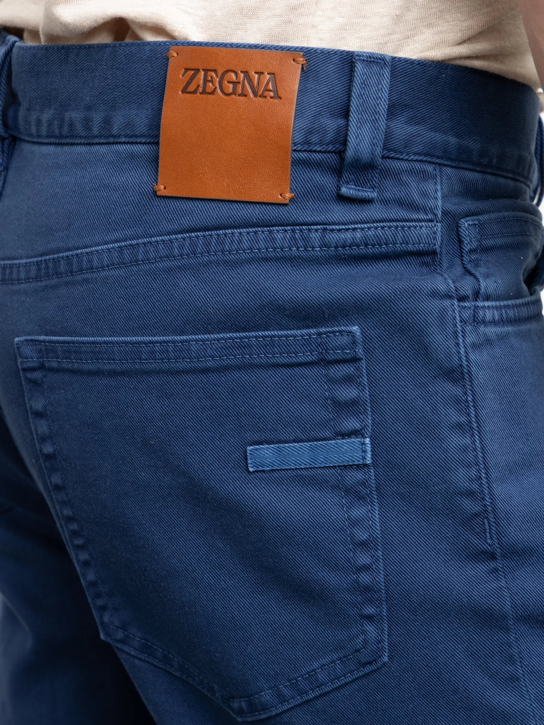 Utility Blue Stretch Roccia Jeans