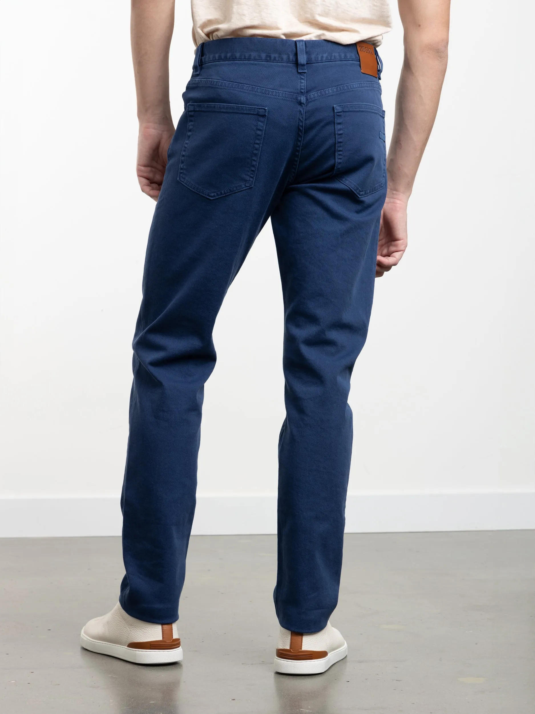 Utility Blue Stretch Roccia Jeans