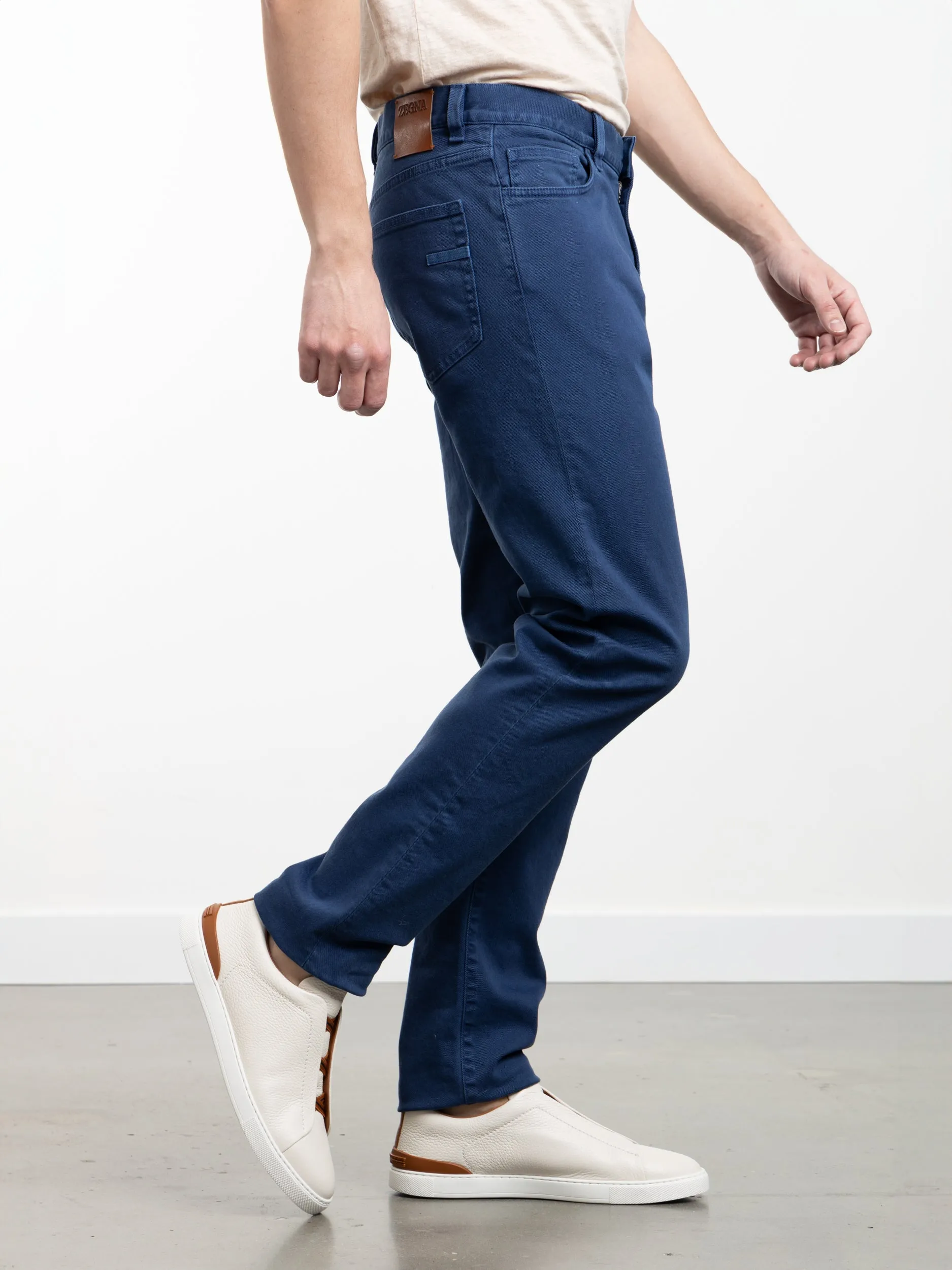 Utility Blue Stretch Roccia Jeans