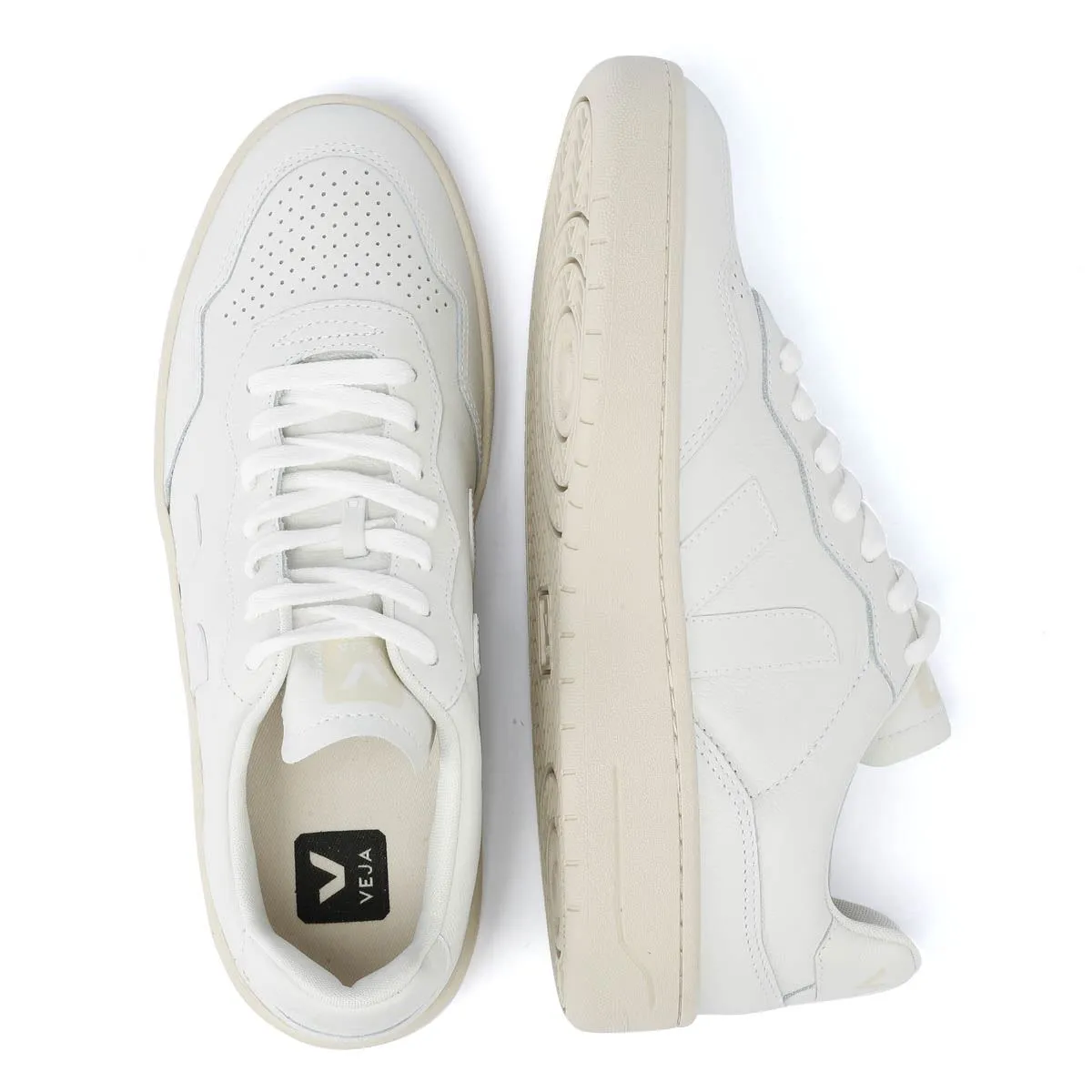 Veja V-90 Leather Men's White Trainers