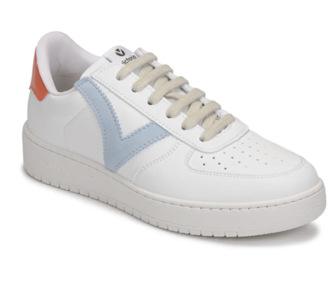 Victoria Celeste Ladies Trainers ... White / Blue / Orange