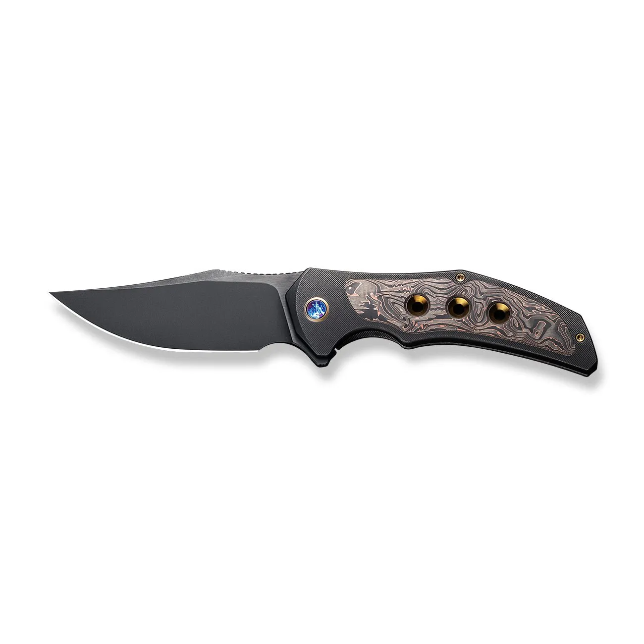 WEKNIFE Magnetron Flipper Knife Titanium & Carbon Fiber Handle (3.76" CPM 20CV Blade) WE18058-3