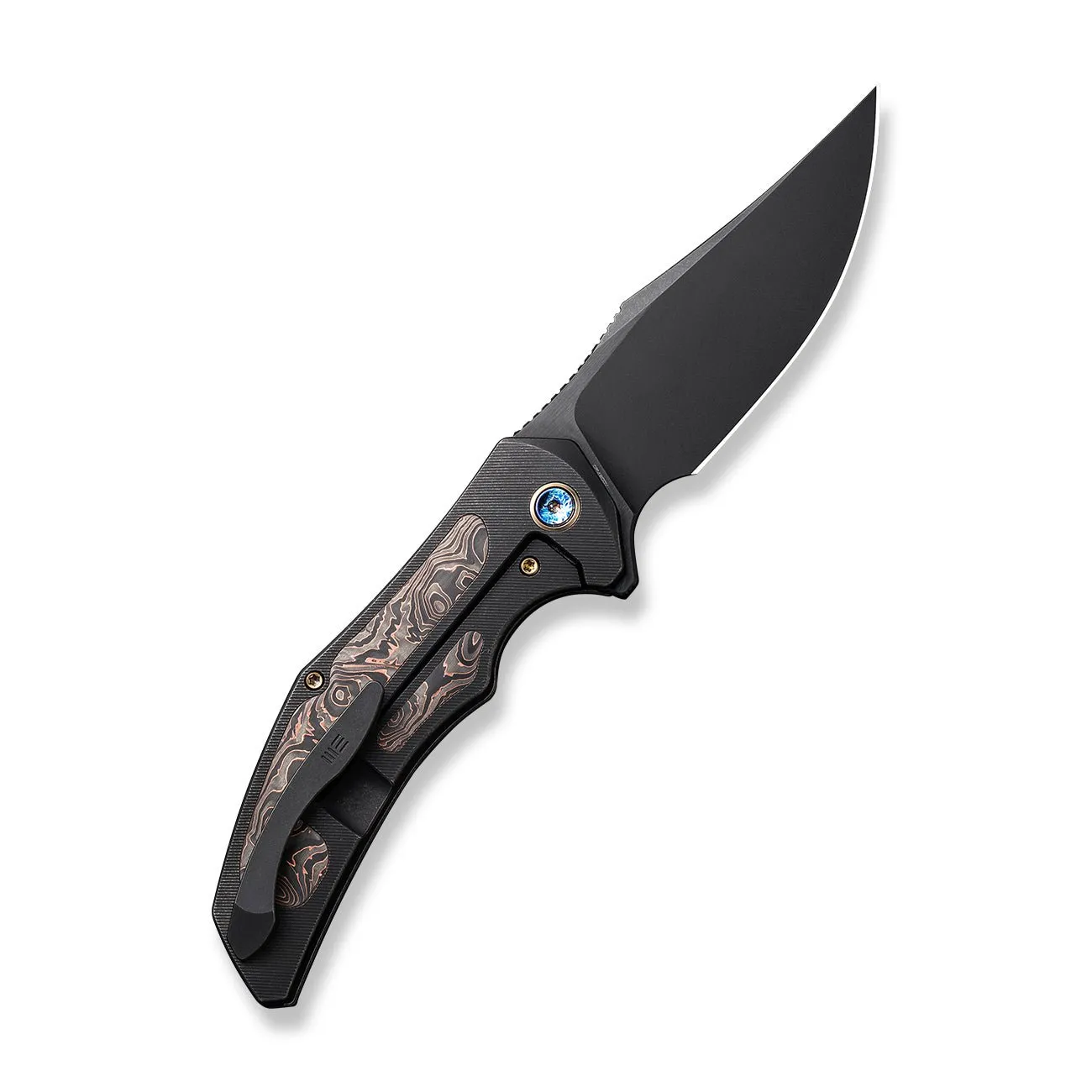 WEKNIFE Magnetron Flipper Knife Titanium & Carbon Fiber Handle (3.76" CPM 20CV Blade) WE18058-3