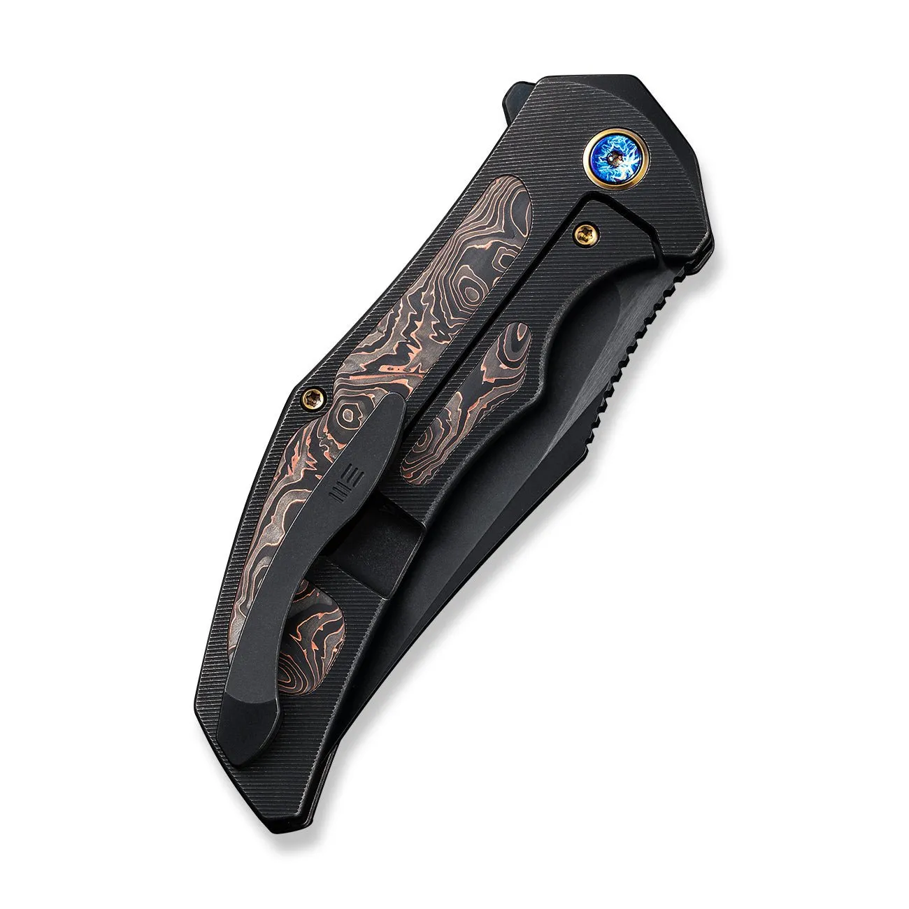 WEKNIFE Magnetron Flipper Knife Titanium & Carbon Fiber Handle (3.76" CPM 20CV Blade) WE18058-3