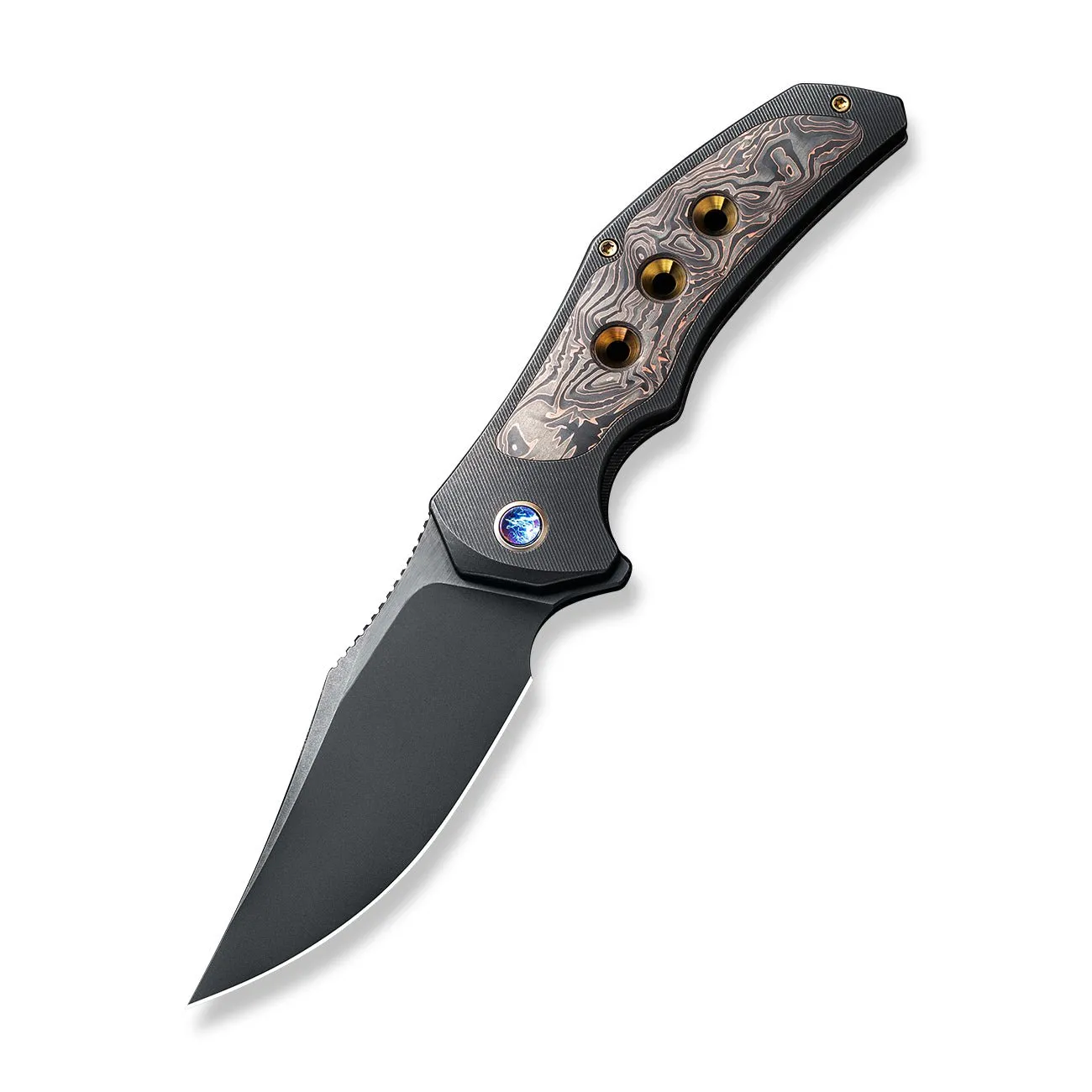 WEKNIFE Magnetron Flipper Knife Titanium & Carbon Fiber Handle (3.76" CPM 20CV Blade) WE18058-3