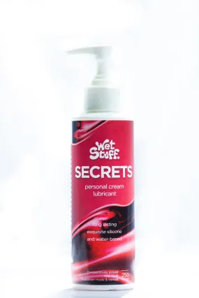 Wet Stuff Secrets Long Lasting Exquisite Silicone and Water Based Lubricant 250g Personal Cream Lubricant