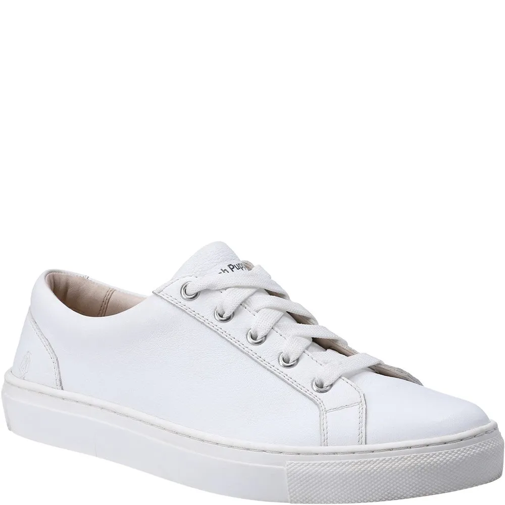 White Tessa Lace-Up Trainers