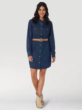 Wrangler Long Sleeve Denim Dress