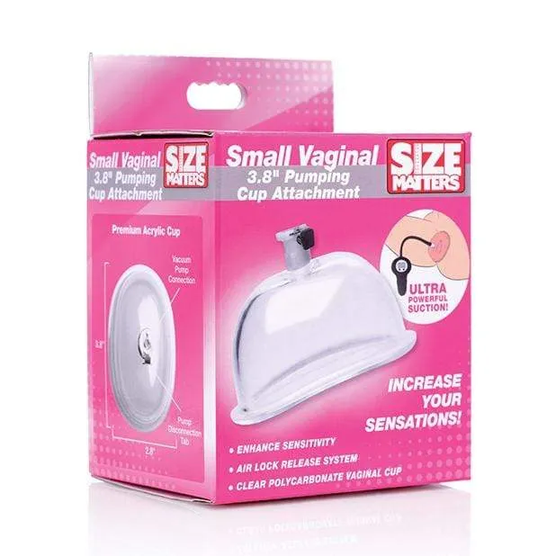 XR - Size Matters 3.8" Vaginal Pumping Cup Attachment Small (Clear)