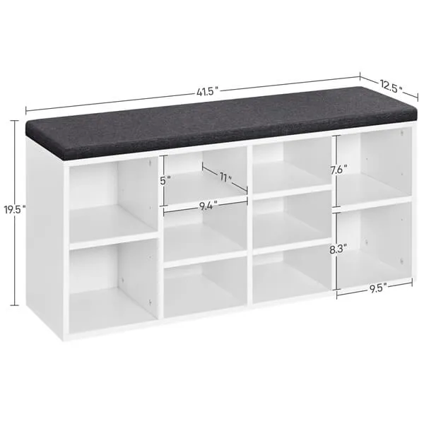 Yaheetech 41.5 inch Shoe Storage Bench