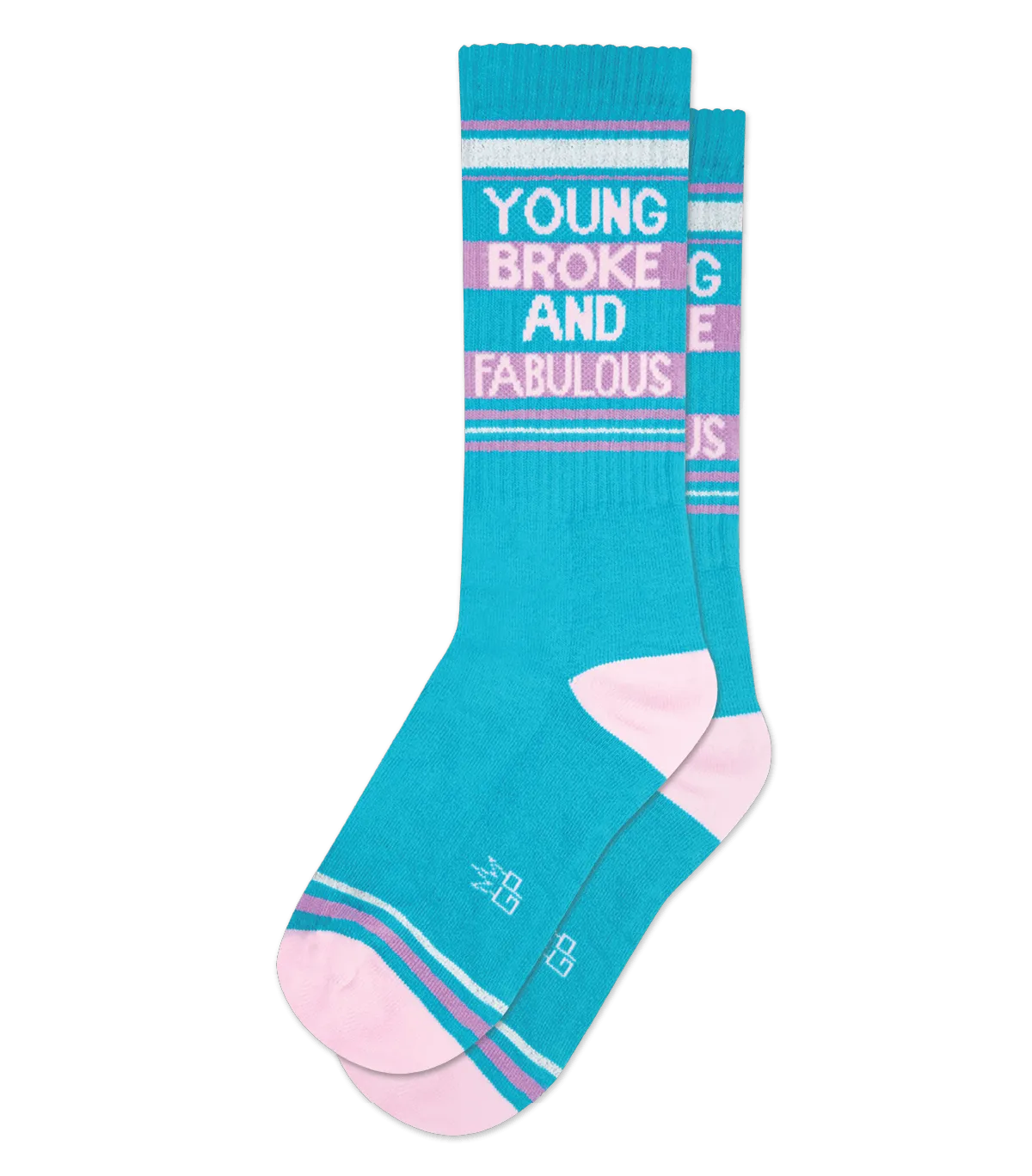 Young Broke and Fabulous Gym Sock