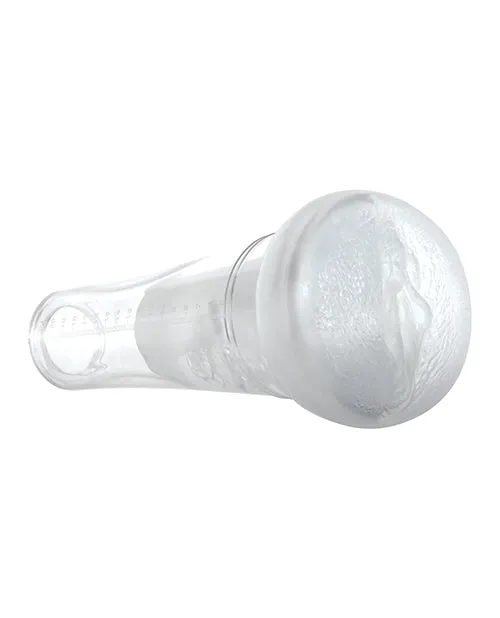 White/Clear Rechargeable Vibrating Pump with Zero Tolerance - Optimized Title