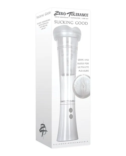 White/Clear Rechargeable Vibrating Pump with Zero Tolerance - Optimized Title